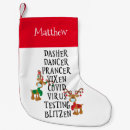Search for reindeer christmas stockings Rudolph