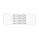 Search for promo return address labels Basic