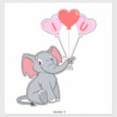 Search for elephant valentine stickers Heart