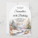 Search for winter 40th birthday invitations Modern