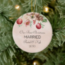 Search for our first married christmas tree decorations Husband and wife