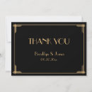 Search for art deco wedding thank you cards Gold