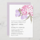Search for purple pink hydrangea invitations Modern