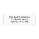 Search for basic return address labels Black and white