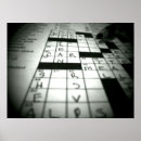 Search for crossword puzzle posters Black and white