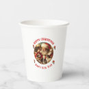 Search for happy new year paper cups Santa