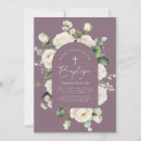 Search for lavender christening invitations Botanical
