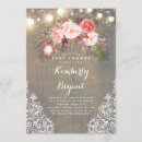 Search for floral lace invitations Barn