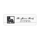 Search for black lace return address labels Damask