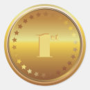Search for number one stickers Medal