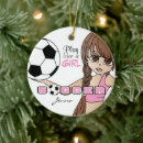 Search for girls soccer christmas tree decorations Goalie