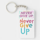 Search for never give up key rings Perseverance