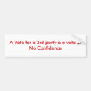 Search for third parties bumper stickers Election