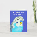 Search for bird lover birthday cards Parakeet