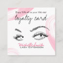 Search for eyelash extensions loyalty cards Pink