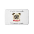 Search for pug bathroom accessories Illustration