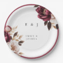 Search for burgundy paper plates Burgundy and white