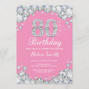 Search for pink diamond invitations Pink and silver