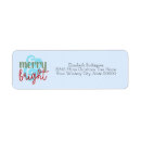 Search for merry and bright return address labels Fun