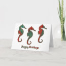 Search for marine christmas cards Seahorse