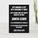 Search for santa claus naughty list cards Funny