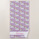 Search for rainbow unicorn beach towels Girly