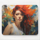 Search for redhead mousepads Woman