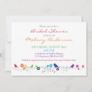 Search for rainbow bridal shower invitations Whimsical