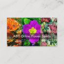 Search for seed business cards Flower