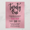 Search for rose gold 21st birthday invitations Twenty first