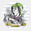 Search for the mad hatter stickers Lewis carroll