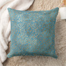 Search for turquoise and gold cushions Blue