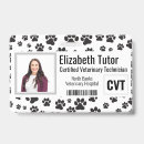 Search for veterinarian id name tags badges Vet tech