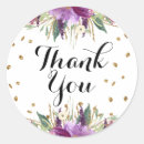 Search for purple thank you stickers Gold