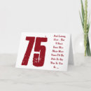 Search for 75th birthday cards Red