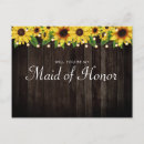 Search for country wedding bridesmaid cards Wood
