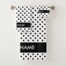 Search for black and white polka dot bath towels Elegant