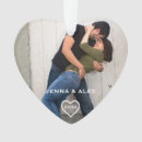 Search for newlywed christmas tree decorations Heart