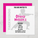 Search for taekwondo party invitations Karate