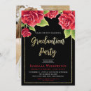 Search for red rose graduation invitations Watercolor flowers