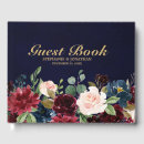 Search for burgundy guest books Trendy