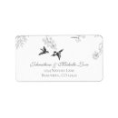 Search for birds on a branch return address labels Floral