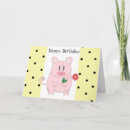Search for pig birthday cards Humour