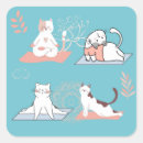 Search for yoga cat stickers Funny
