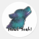 Search for wolf silhouette stickers Blue