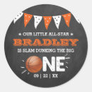 Search for basketball birthday stickers Chalkboard