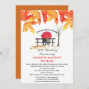 Search for autumn wedding anniversary invitations Rustic