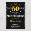 Search for surprise party for men invitations Black and white