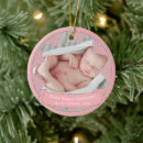Search for blush on christmas tree decorations Baby girl