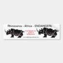 Search for endangered species bumper stickers Africa